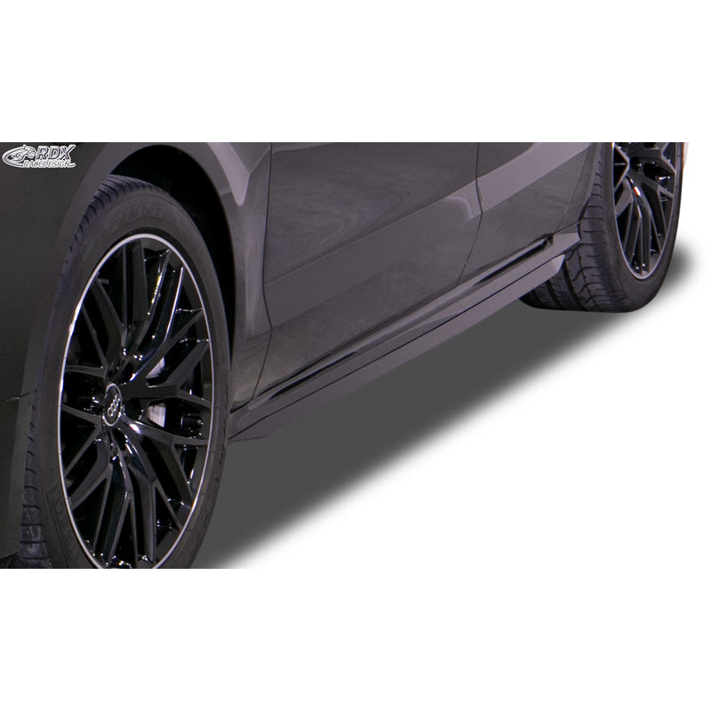 RDX Racedesign, Seitenschweller Slim passend für Audi A8 (4H) 2010-2017 (ABS Schwarz glänzend)