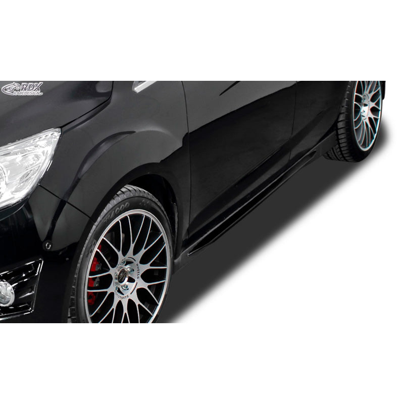 RDX Racedesign, Seitenschweller Slim passend für Ford C-Max/Grand C-Max -2015 & 2015- (ABS Schwarz glänzend)