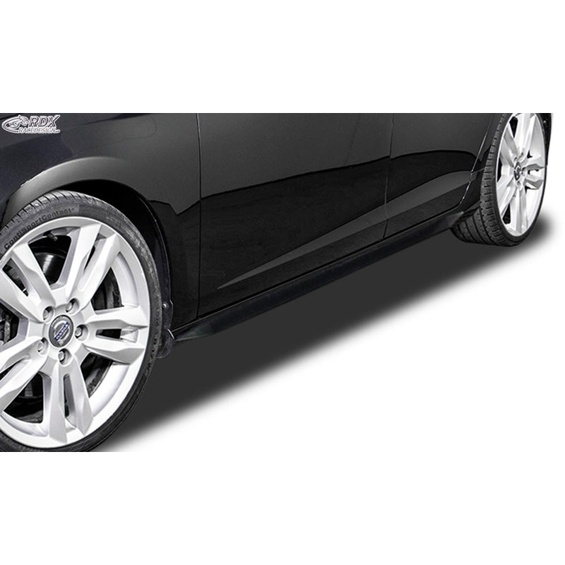 RDX Racedesign, Seitenschweller Slim passend für Volvo V60/S60 2010-2013 (ABS Schwarz glänzend)