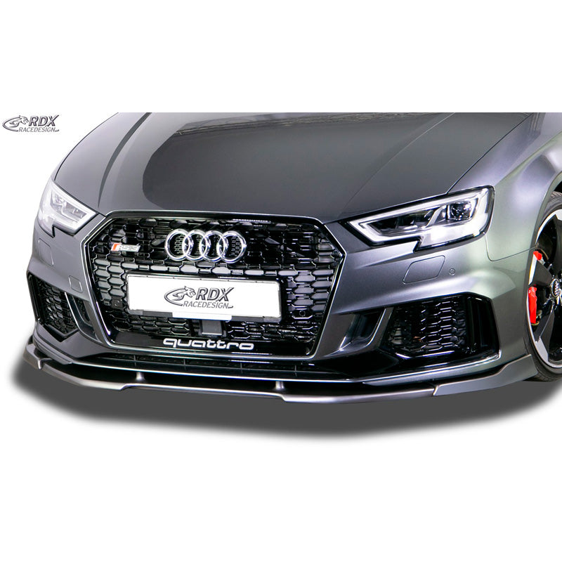 RDX Racedesign, Frontspoiler Vario-X passend für Audi RS3 (8V) 2017- (PU), PU-Rim, Unlackiert