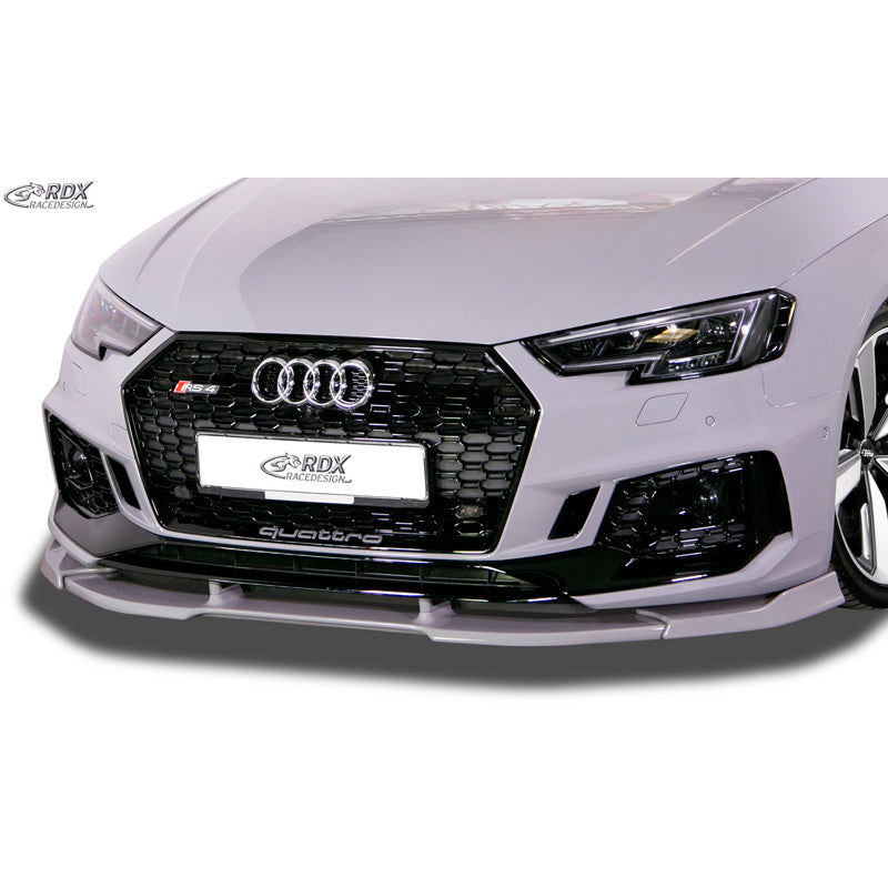 RDX Racedesign, Frontspoiler Vario-X passend für Audi RS4 (B9) 2015- (PU), PU-Rim, Unlackiert