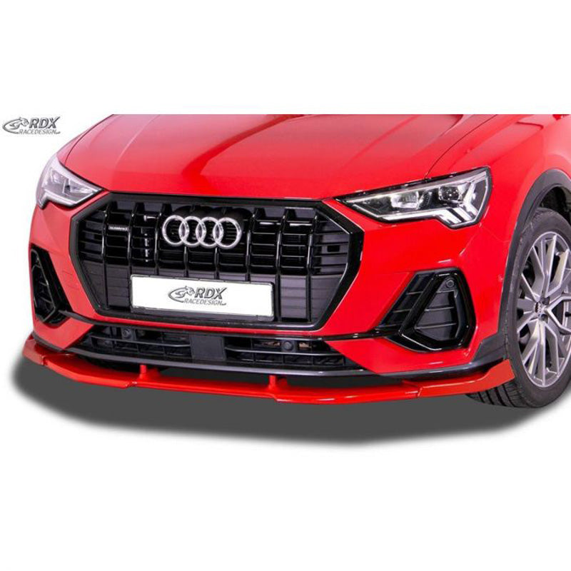 RDX Racedesign, Frontspoiler Vario-X passend für Audi Q3 (F3) S-Line 2019- (PU), PU-Rim, Unlackiert