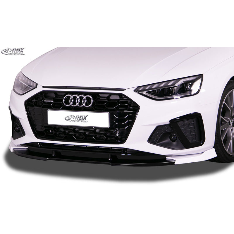 RDX Racedesign, Frontspoiler Vario-X passend für Audi A4 (B9) FL 2019- S-Line & S4-Frontstoßstange (PU), PU-Rim, Unlackiert