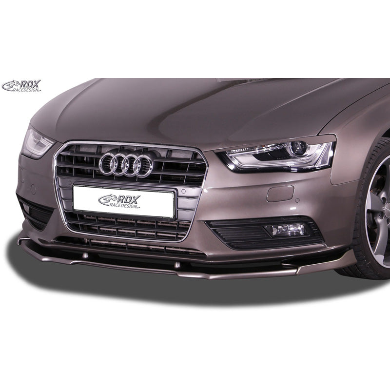 RDX Racedesign, Frontspoiler Vario-X V2 passend für Audi A4 B8 Facelift 2012-2015 (PU), PU-Rim, Unlackiert