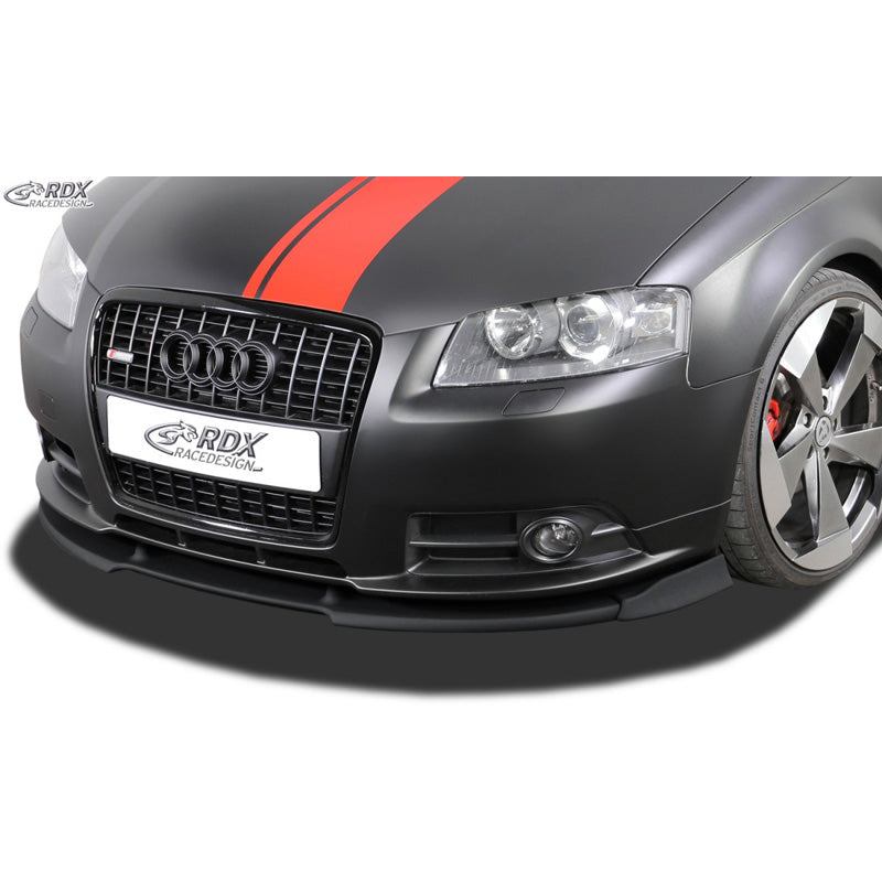 RDX Racedesign, Frontspoiler Vario-X passend für Audi A3 8P 3/5-türer S-Line 2006-2008 (PU), PU-Rim, Unlackiert