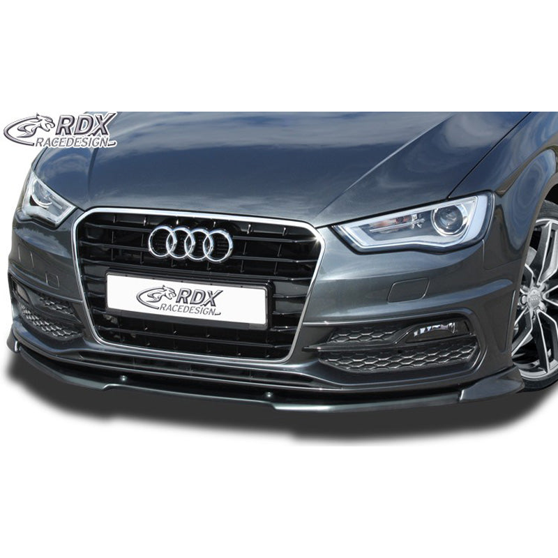 RDX Racedesign, Frontspoiler Vario-X passend für Audi A3 8V Sportback/Limousine/Cabrio S-Line/S3 2013-2016 (PU), PU-Rim, Unlackiert