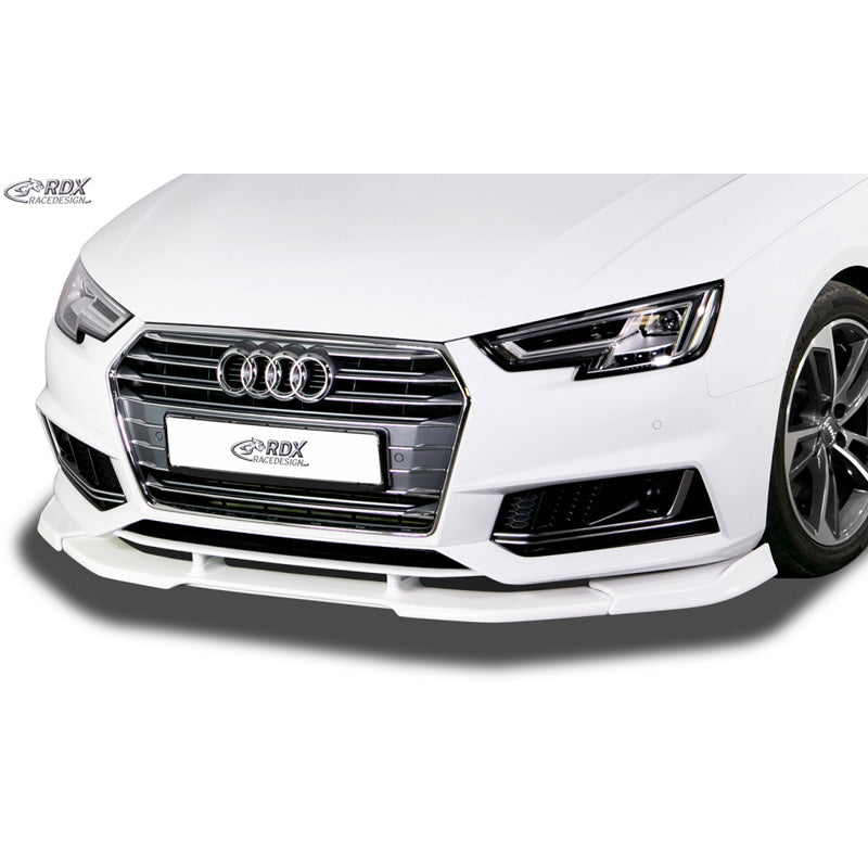 RDX Racedesign, Frontspoiler Vario-X passend für Audi A4 (B9) S-Line/S4 2015-2019 (PU), PU-Rim, Unlackiert