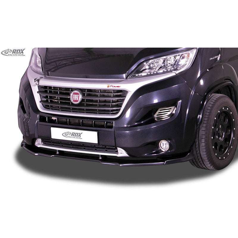 RDX Racedesign, Frontspoiler Vario-X passend für Citroen Jumper & Fiat Ducato & Peugeot Boxer 2014- (PU), PU-Rim, Unlackiert