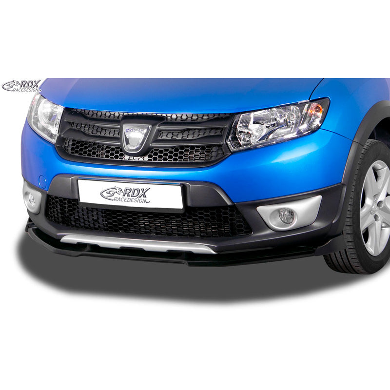 RDX Racedesign, Frontspoiler Vario-X passend für Dacia Sandero II Stepway 2012- (PU), PU-Rim, Unlackiert