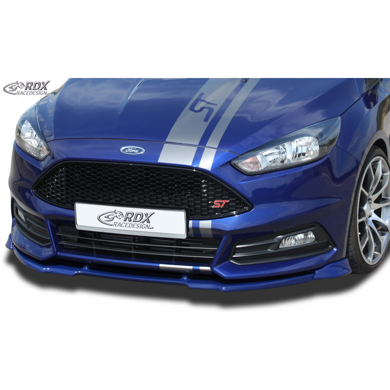 RDX Racedesign, Frontspoiler Vario-X passend für Ford Focus II ST Facelift 2015- (PU), PU-Rim, Unlackiert