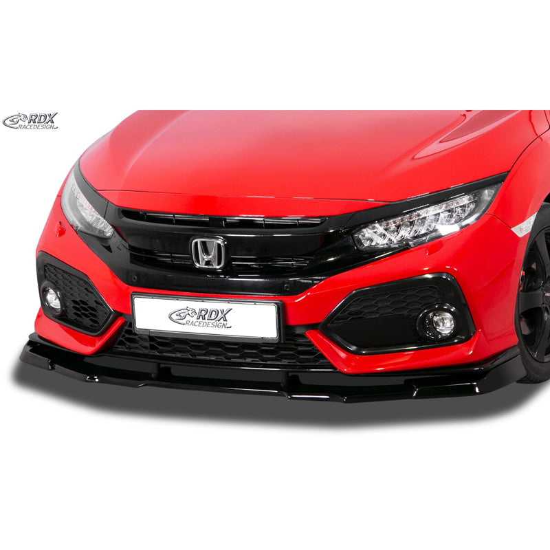 RDX Racedesign, Frontspoiler Vario-X passend für Honda Civic X 2017- (PU), PU-Rim, Unlackiert