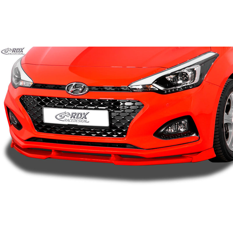 RDX Racedesign, Frontspoiler Vario-X passend für Hyundai i20 GB 2018- (PU), PU-Rim, Unlackiert