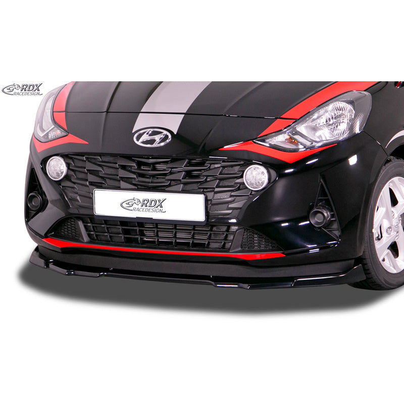 RDX Racedesign, Frontspoiler Vario-X passend für Hyundai i10 (AC3) 2019- (PU), PU-Rim, Unlackiert