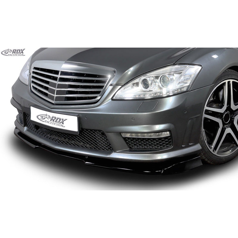 RDX Racedesign, Frontspoiler Vario-X passend für Mercedes S-Klasse W221 AMG 2009- (PU), PU-Rim, Unlackiert