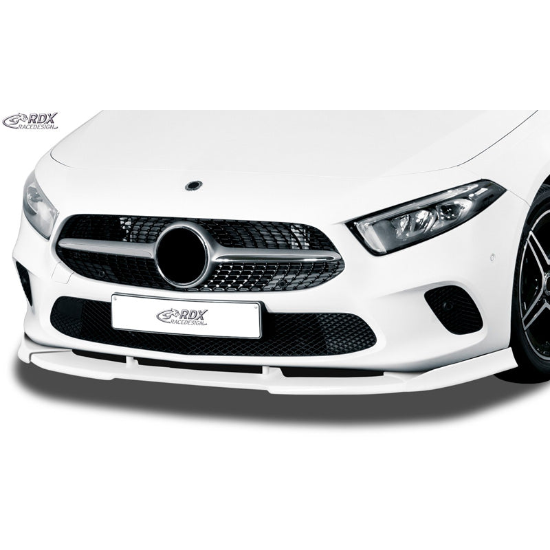 RDX Racedesign, Frontspoiler Vario-X passend für Mercedes A-Klasse W177 2018- (PU), PU-Rim, Unlackiert