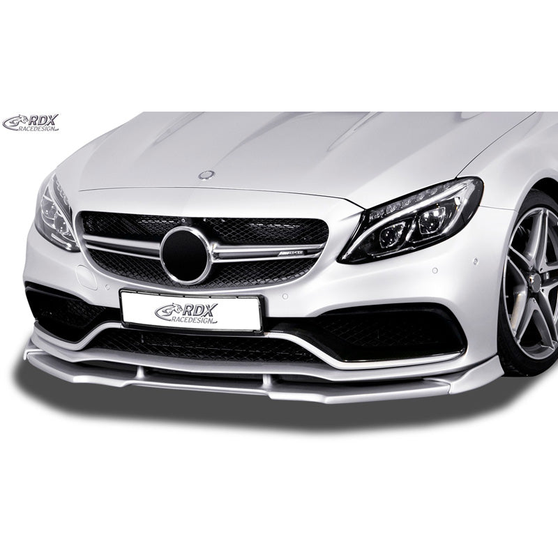 RDX Racedesign, Frontspoiler Vario-X passend für Mercedes C-Klasse W205 C63 AMG 2014- (PU), PU-Rim, Unlackiert