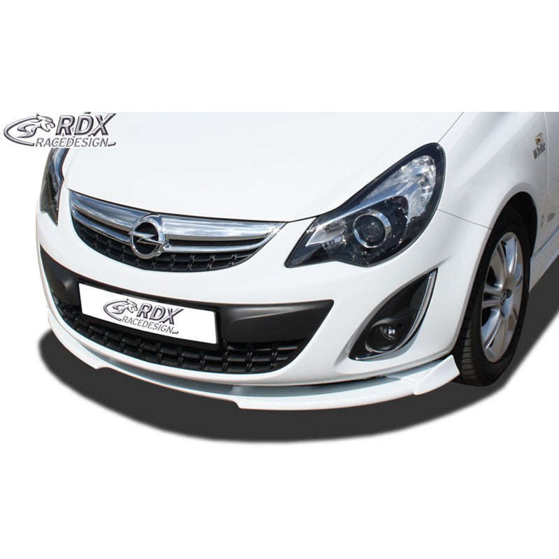 RDX Racedesign, Frontspoiler Vario-X passend für Opel Corsa D Facelift 2010-2014 (PU), PU-Rim, Unlackiert