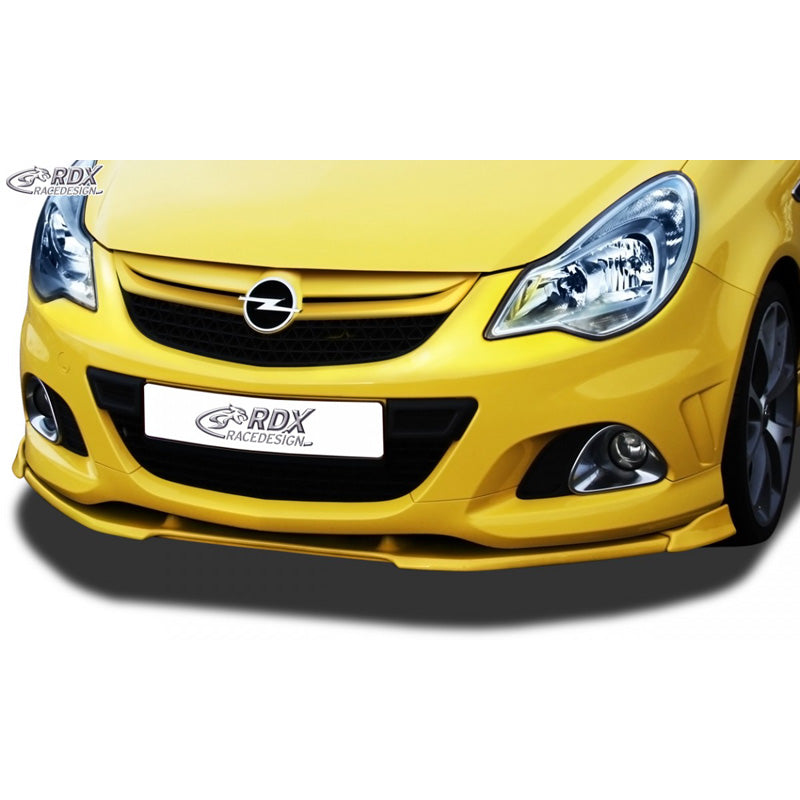 RDX Racedesign, Frontspoiler Vario-X passend für Opel Corsa D Facelift OPC 2010- (PU), PU-Rim, Unlackiert