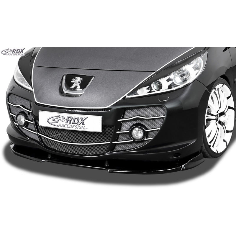 RDX Racedesign, Frontspoiler Vario-X passend für Peugeot 207 mit Abbes Stoßstange (PU), PU-Rim, Unlackiert