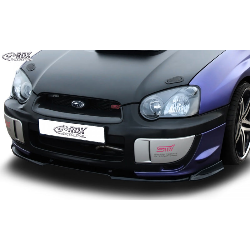 RDX Racedesign, Frontspoiler Vario-X passend für Subaru Impreza 3 (GD) WRX STI 2003-2005 (PU), PU-Rim, Unlackiert