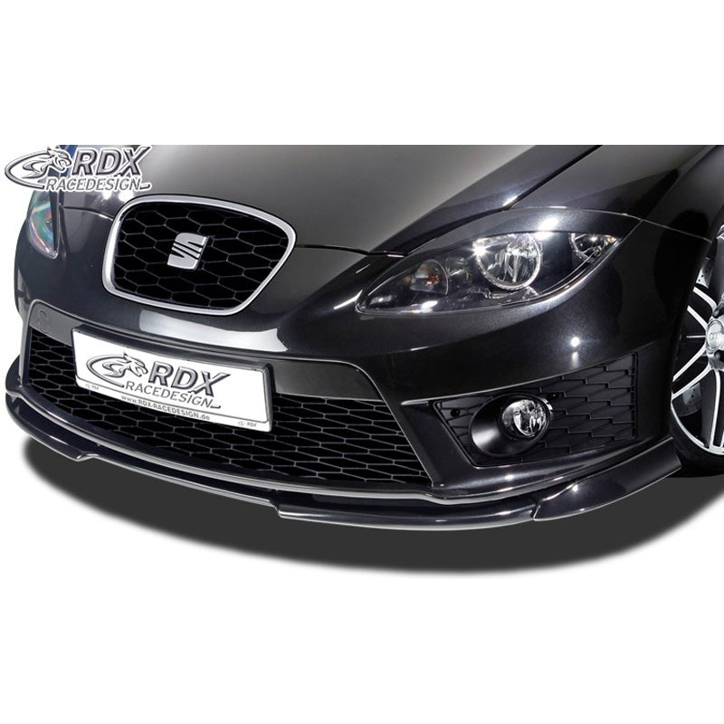 RDX Racedesign, Frontspoiler Vario-X passend für Seat Leon 1P Facelift 2009-2012 FR & Cupra (PU), PU-Rim, Unlackiert