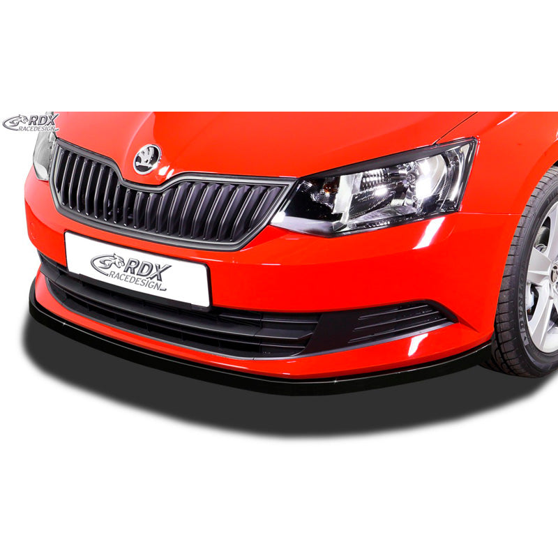 RDX Racedesign, Frontspoileransatz passend für Skoda Fabia III (NJ) 2014-2018 (ABS Schwarz glänzend)