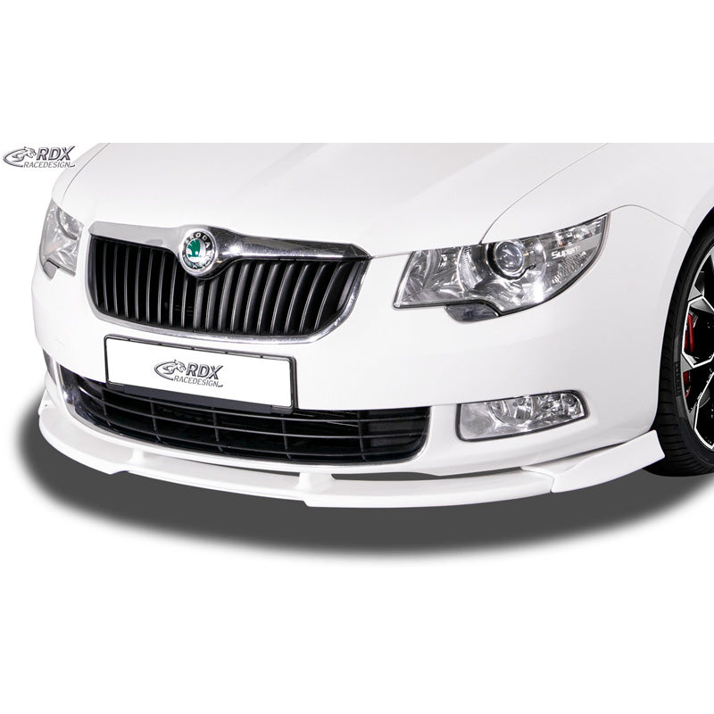 RDX Racedesign, Frontspoiler Vario-X passend für Skoda Superb II (3T) 2008-2013 exkl. Facelift (PU), PU-Rim, Unlackiert