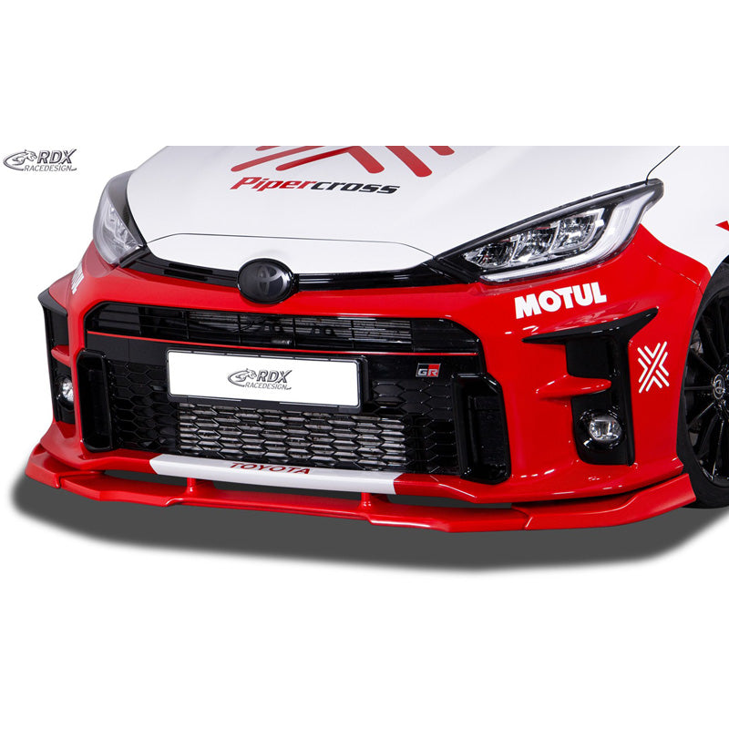 RDX Racedesign, Frontspoiler Vario-X passend für Toyota Yaris GR 2020- (PU), PU-Rim, Unlackiert