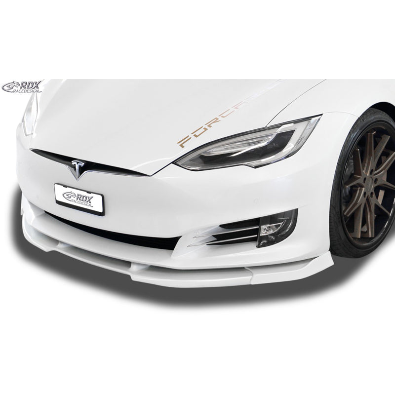 RDX Racedesign, Frontspoiler Vario-X passend für Tesla Model S 2016- (PU), PU-Rim, Unlackiert