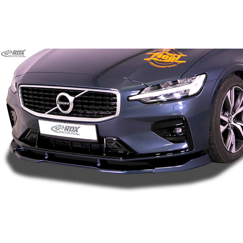 RDX Racedesign, Frontspoiler Vario-X passend für Volvo S60 & V60 II R-Design 2018- (PU), PU-Rim, Unlackiert