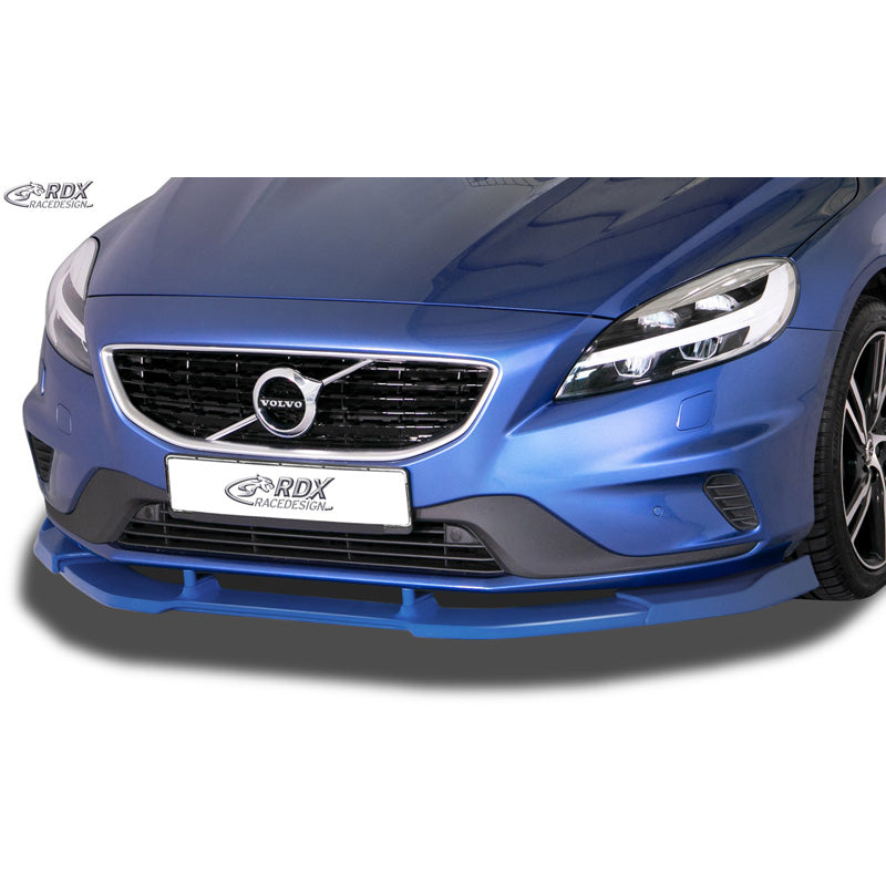 RDX Racedesign, Frontspoiler Vario-X passend für Volvo V40 R-Design 2013- (PU), PU-Rim, Unlackiert