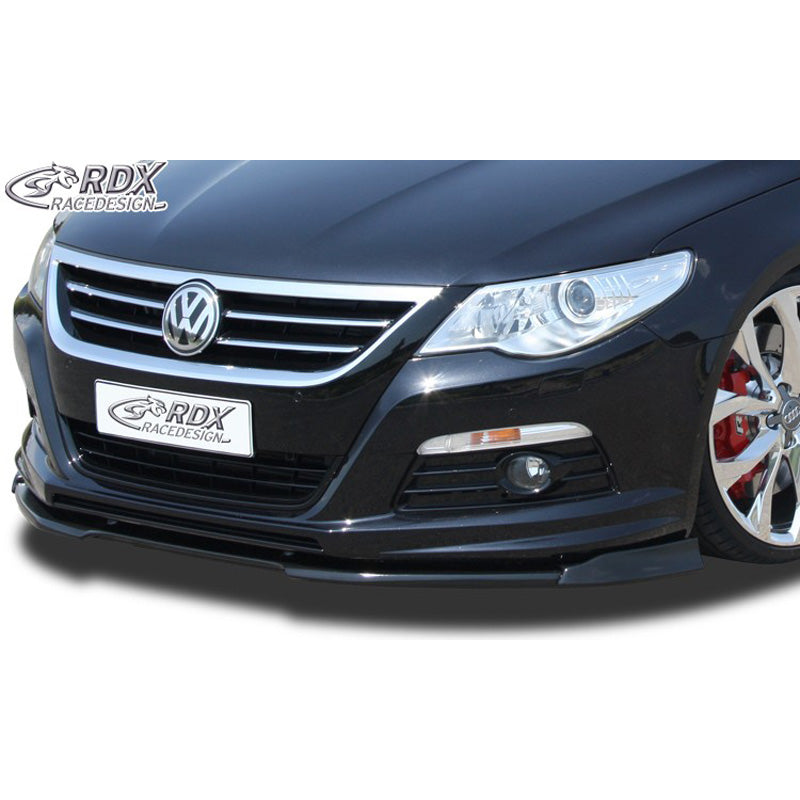 RDX Racedesign, Frontspoiler Vario-X passend für Volkswagen Passat CC -2012 R-Line (PU), PU-Rim, Unlackiert