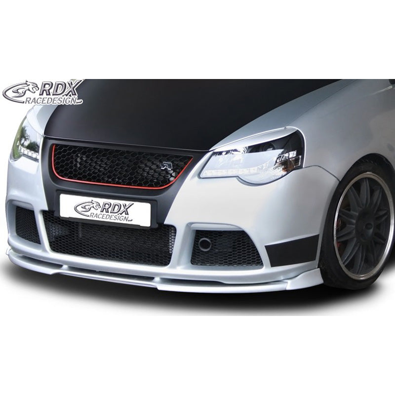 RDX Racedesign, Frontspoiler Vario-X passend für Volkswagen Polo 9N2 2005-2009 GTi Cup Edition (PU), PU-Rim, Unlackiert