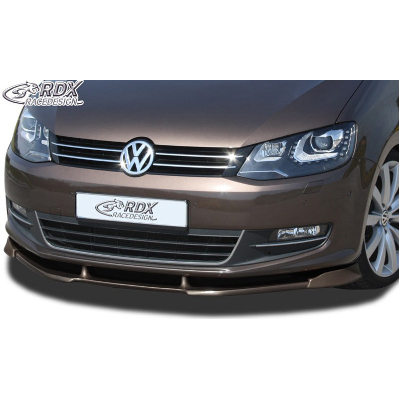 RDX Racedesign, Frontspoiler Vario-X passend für Volkswagen Sharan 7N 2010- (PU), PU-Rim, Unlackiert