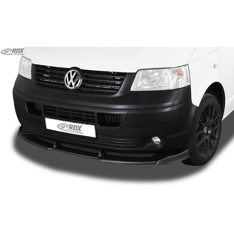 RDX Racedesign, Frontspoiler Vario-X passend für Volkswagen Transporter T5 2003-2009 (unlackierte Stoßstange) (PU), PU-Rim, Unlackiert