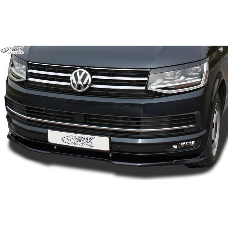 RDX Racedesign, Frontspoiler Vario-X passend für Volkswagen Transporter T6 2015-2019 (lackierte & unlackierte Stoßstange) (PU), PU-Rim, Unlackiert