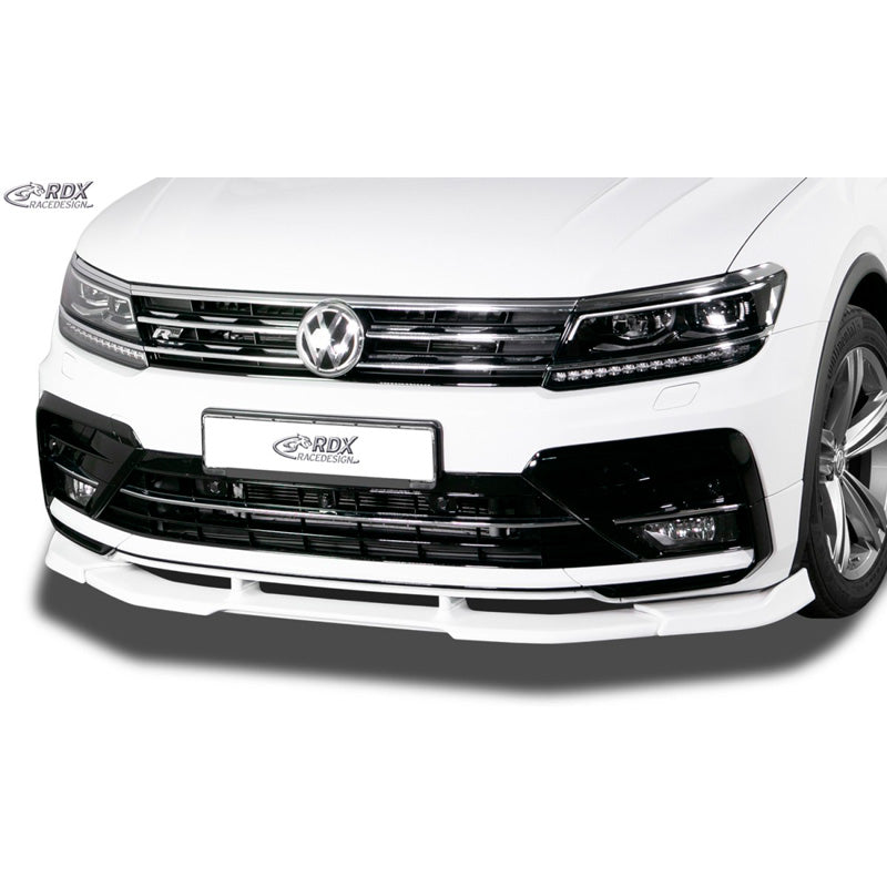 RDX Racedesign, Frontspoiler Vario-X passend für Volkswagen Tiguan II R-Line 2016- (PU), PU-Rim, Unlackiert