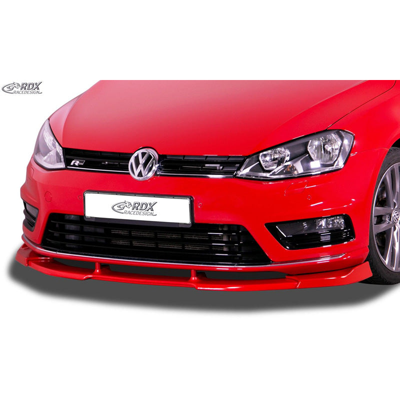 RDX Racedesign, Frontspoiler Vario-X passend für Volkswagen Golf VII R Line 2012-2017 (PU), PU-Rim, Unlackiert