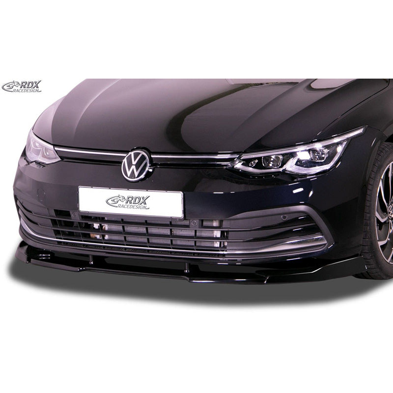 RDX Racedesign, Frontspoiler Vario-X passend für Volkswagen Golf VIII HB/Variant 2020- exkl. R/R-Line/GTi/GTD/GTE (PU), PU-Rim, Unlackiert