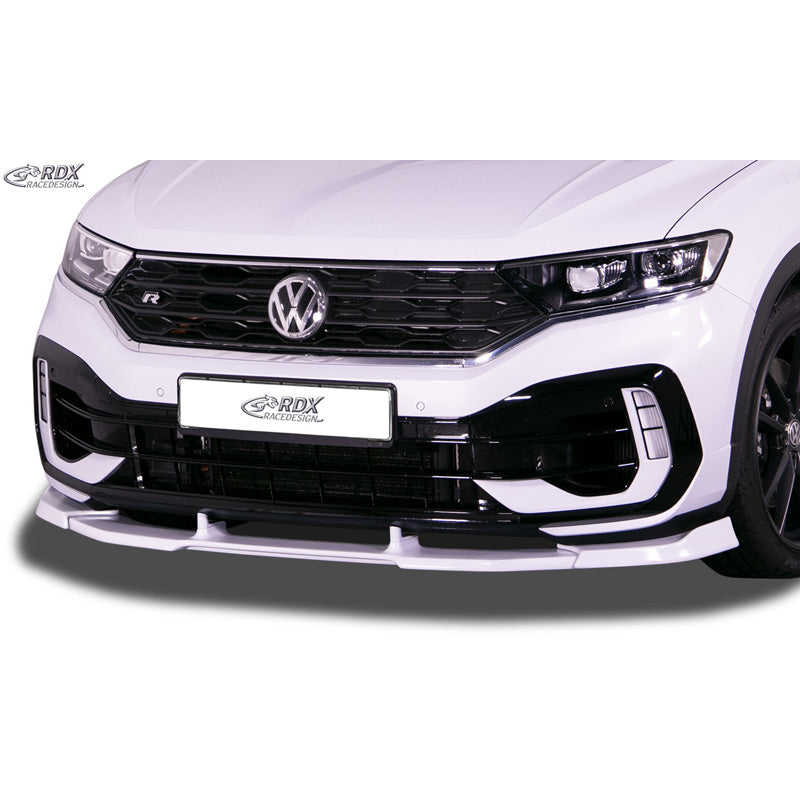 RDX Racedesign, Frontspoiler Vario-X passend für Volkswagen T-Roc R 2017- (PU), PU-Rim, Unlackiert