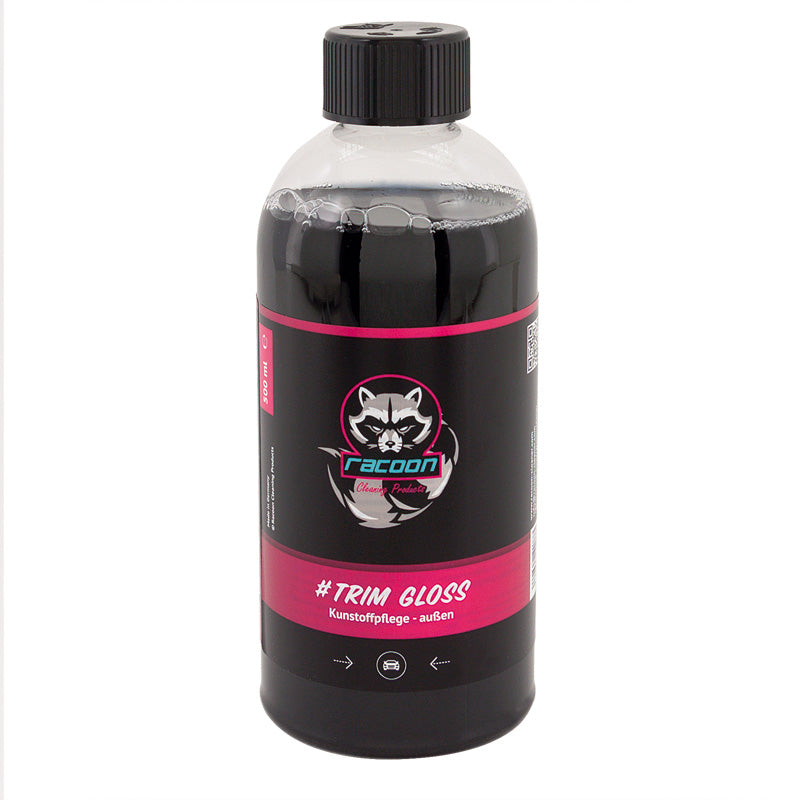 Racoon, TRIM GLOSS Kunststoffpflege / außen - 500ml, Flüssigkeit, Schwarz