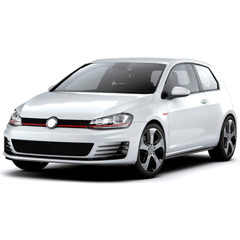 Blanco, AutoStyle Seitenschweller Satz passend für Volkswagen Golf VII 2012-2017 GTi-Look (PP), ABS, Mattschwarz