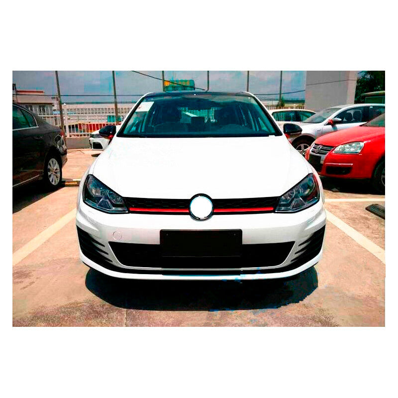 Blanco, AutoStyle Frontstoßstange passend für Volkswagen Golf VII 2012-2017 GTi7.5-Look inkl. Grills & Nebellampen (PP), ABS, Unlackiert