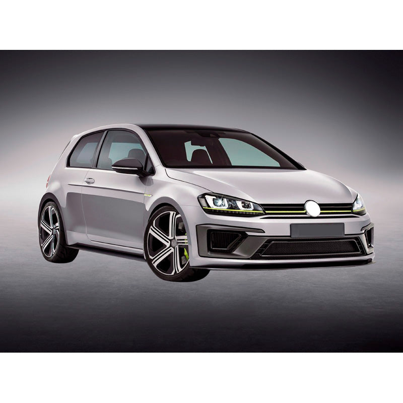 Blanco, AutoStyle Komplettbausatz passend für Volkswagen Golf VII 3/5-türer 2012-2017 R400-Look inkl. Grills (PP), ABS, Unlackiert