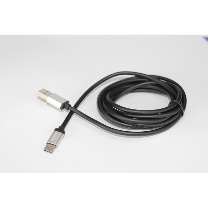 SSDN Mobile, USB-C Lade-/Datenkabel - 200cm, Kunststoff, Aluminium, Schwarz