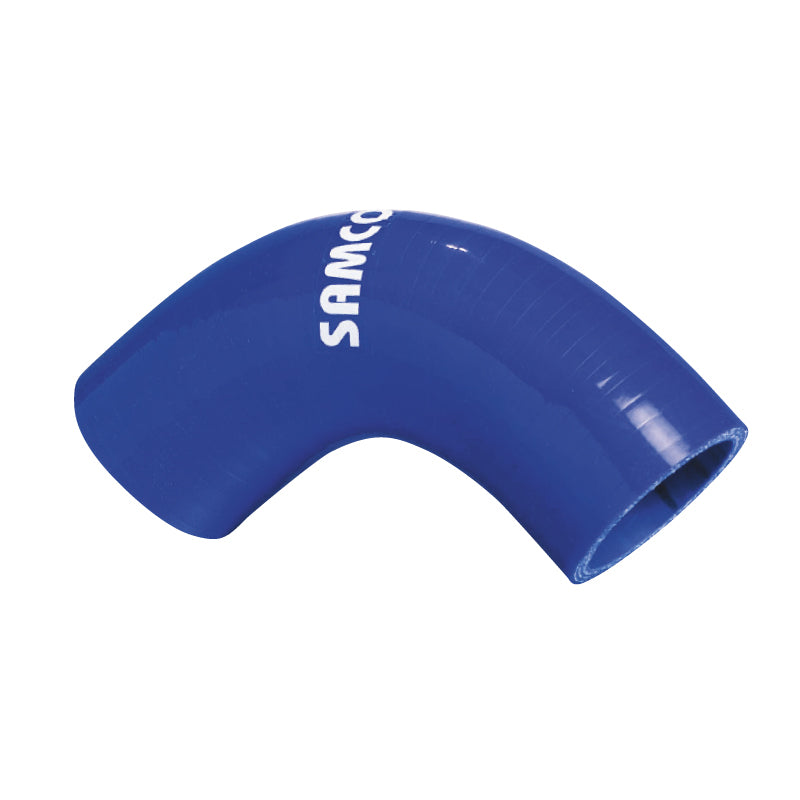 Samco Sport, Samco Silikonschlauch 90 Grad Ecke - Länge 125mm - Ø83mm - Blau, Silikone