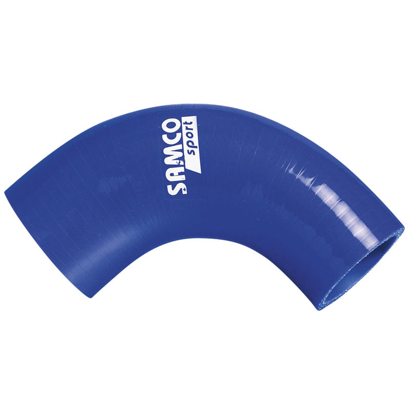 Samco Sport, Samco 90 Grad Ecke Reduzierstück Schwarz - Länge 125mm - Ø70>63mm, Silikone, Blau