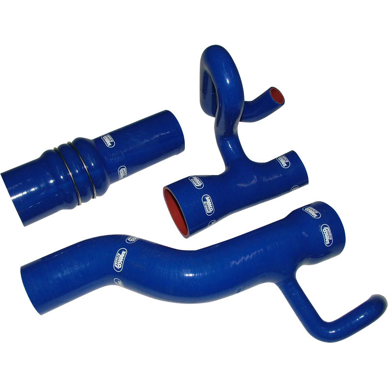 Samco Sport, Samco Schlauchset passend für Audi S4/S6 2.2L 1992-1994 & S6/C4 2.2 1995-1997 - 3-Teilig - Turbo - exkl. UK - Blau, Silikone