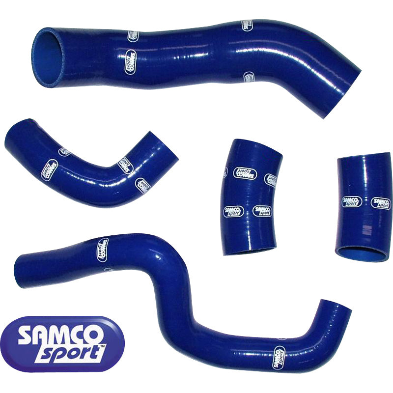 Samco Sport, Samco Schlauchset passend für Mitsubishi Lancer Evo 4/5/6 CN9A 1996-2001 - 5-Teilig - Turbo - Blau, Silikone