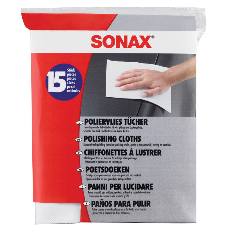 SONAX, Sonax 422.200 Poliervlies Tücher, Weiss